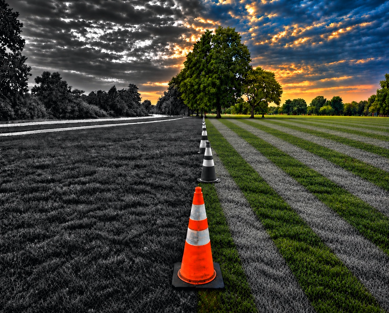 FOOT RACE — Genesis Effect photographic treatment